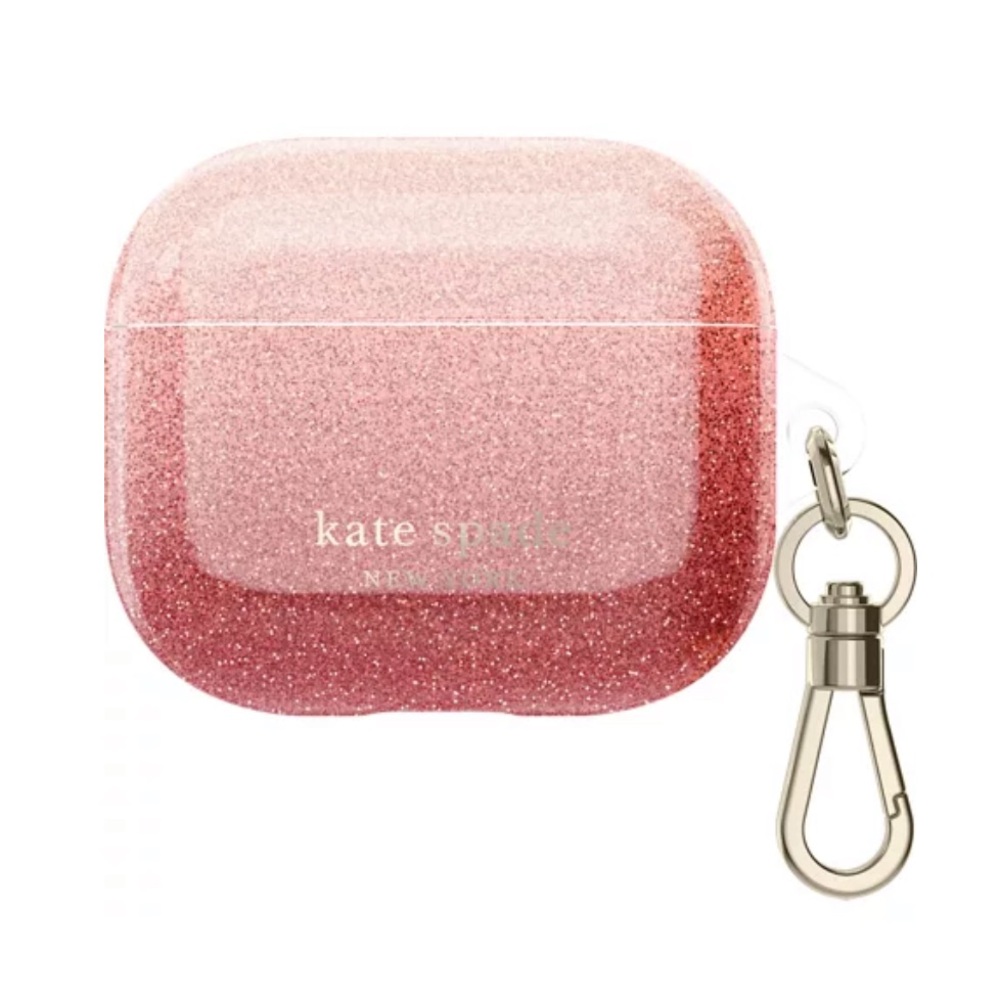Kate Spade Protective Case for Apple AirPods (3rd Gen) - Ombre Glitter Sunset